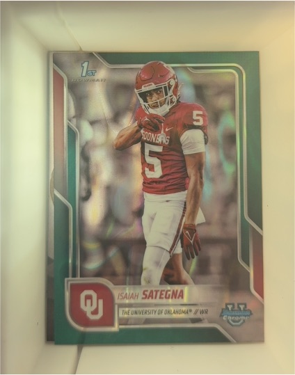 2025 Bowman University Chrome #48 Isaiah Sategna — front