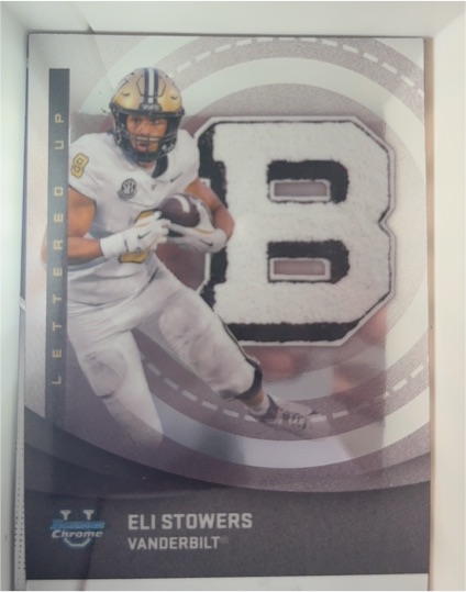 2025 Bowman Chrome University #LU-6 Eli Stowers Lettered Up Vanderbilt — front