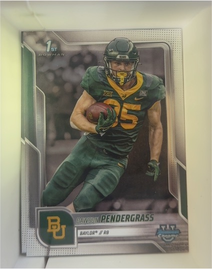 2025 Bowman Chrome University #115 Dawson Pendergrass — front