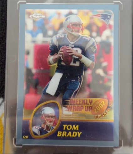 2003 Topps Chrome Weekly Wrap Up #148 Tom Brady — front