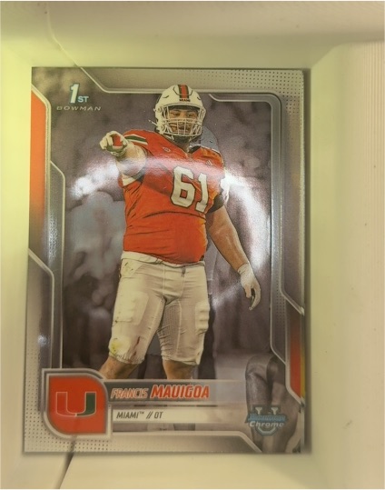 2025 Bowman University Chrome #29 Francis Mauigoa — front