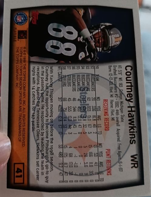 1999 Topps #41 Courtney Hawkins — front