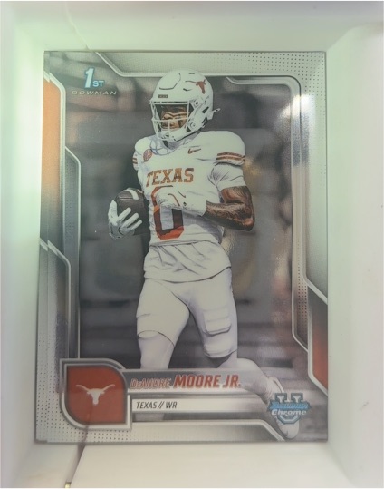 2025 Bowman University Chrome #183 DeAndre Moore Jr. — front