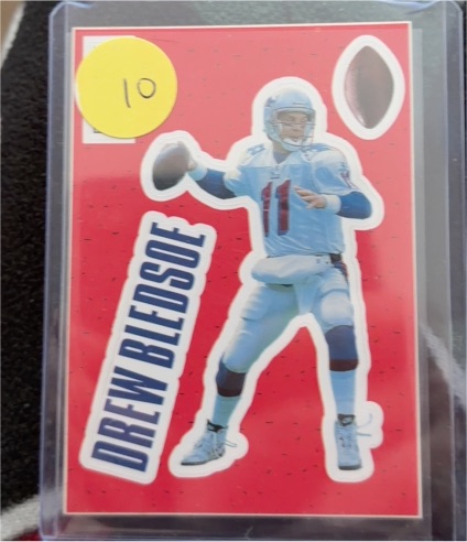 1996 Collector's Choice Stick-Ums #S4 Drew Bledsoe — front