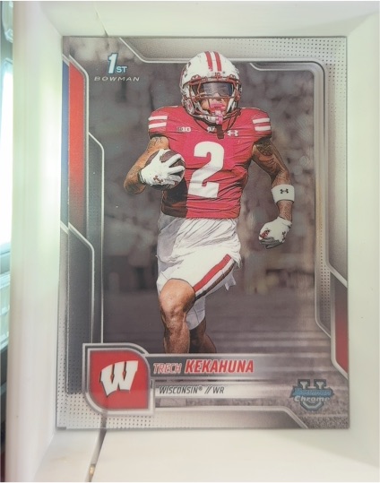 2025 Bowman University Chrome #37 Trech Kekahuna — front
