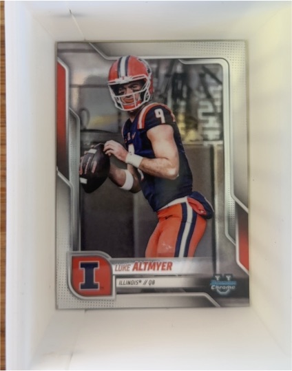 2025 Bowman University Chrome #17 Luke Altmyer — front