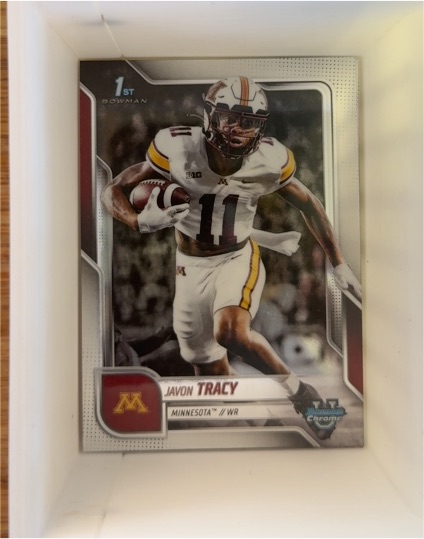 2025 Bowman University Chrome #175 Javon Tracy — front