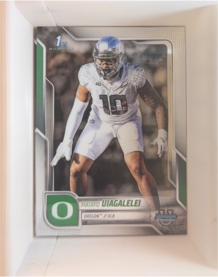 2025 Bowman University Chrome #64 Matayo Uiagalelei — front