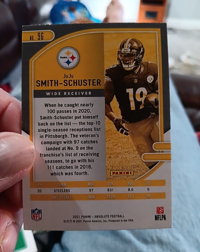 2021 Panini Absolute Football #96 JuJu Smith-Schuster — front