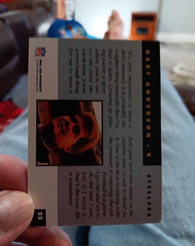 1991 Pro Line Portraits #22 Gary Anderson — front