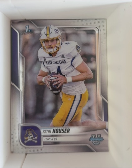 2025 Bowman University Chrome #161 Katin Houser — front