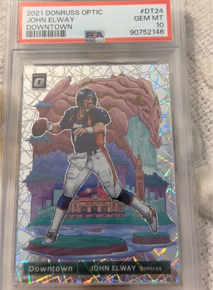 2021 Panini Donruss Optic #DT24 John Elway Downtown — front