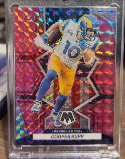 2022 Panini Mosaic Football Camo Pink Prizm #262 Cooper Kupp — front