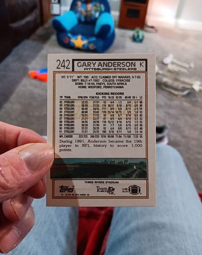 1992 Topps #242 Gary Anderson — front