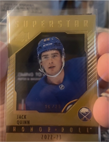 2022-23 Upper Deck Series 2 #HR87 Jack Quinn — front