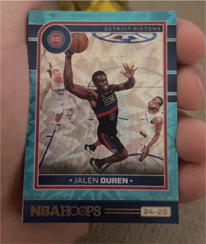 2024-25 Panini NBA Hoops #177 Jalen Duren — front