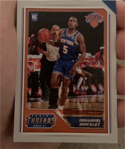 2020-21 Panini Chronicles Threads #100 Immanuel Quickley — front