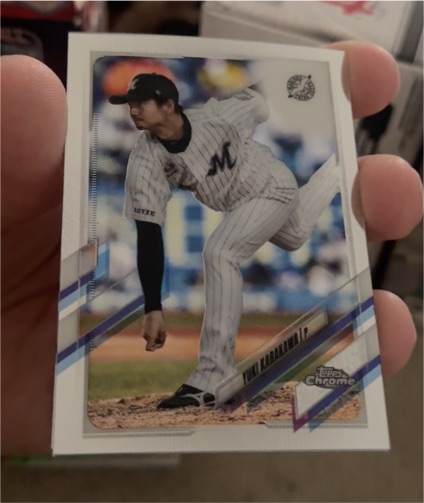 2021 Topps Chrome NPB #196 Yuki Karakawa — front
