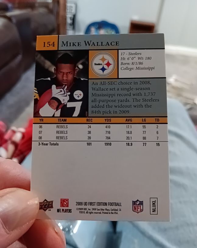 2009 Upper Deck First Edition #154 Mike Wallace — front