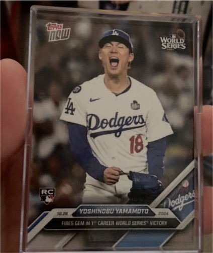 2024 Topps Now #869 Yoshinobu Yamamoto — front