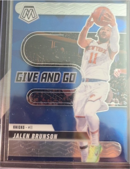 2024-25 Panini Mosaic #11 Jalen Brunson Give and Go — front
