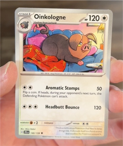 2025 Pokémon Scarlet & Violet Journey Together #140 Oinkologne — front