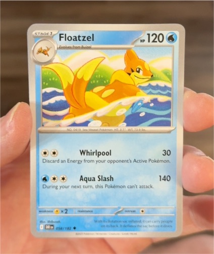 2023 Pokémon Scarlet & Violet Destined Rivals #058 Floatzel — front