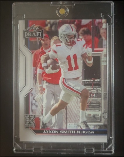 2023 Leaf Draft #B1-9 Jaxon Smith-Njigba — front