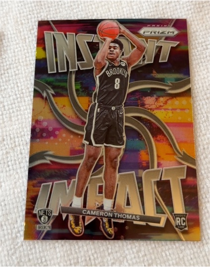 2021-22 Panini Prizm #2 Cameron Thomas Instant Impact — front