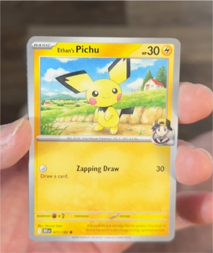 2025 Pokémon TCG SV10: Destined Rivals #071 Ethan's Pichu — front