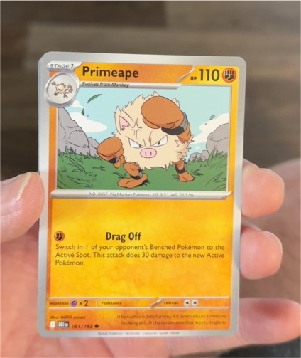 2025 Pokémon Destined Rivals #091 Primeape — front