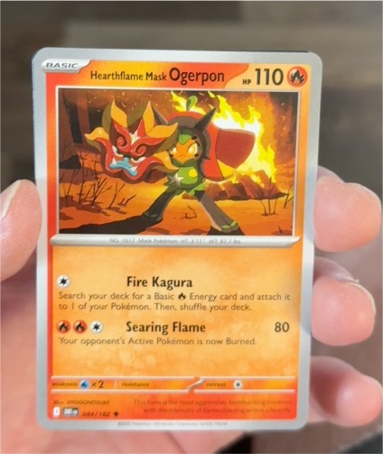 2025 Pokémon SV10: Destined Rivals #44 Hearthflame Mask Ogerpon — front