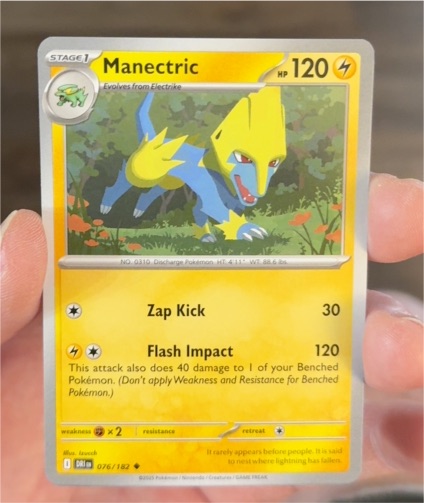 2023 Pokémon Scarlet & Violet Destined Rivals #076 Manectric — front