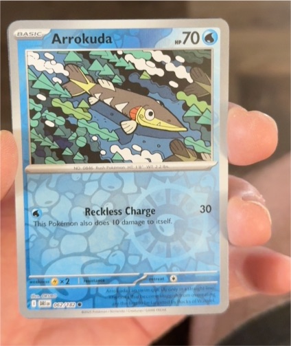 2025 Pokémon SV10: Destined Rivals #062 Arrokuda — front
