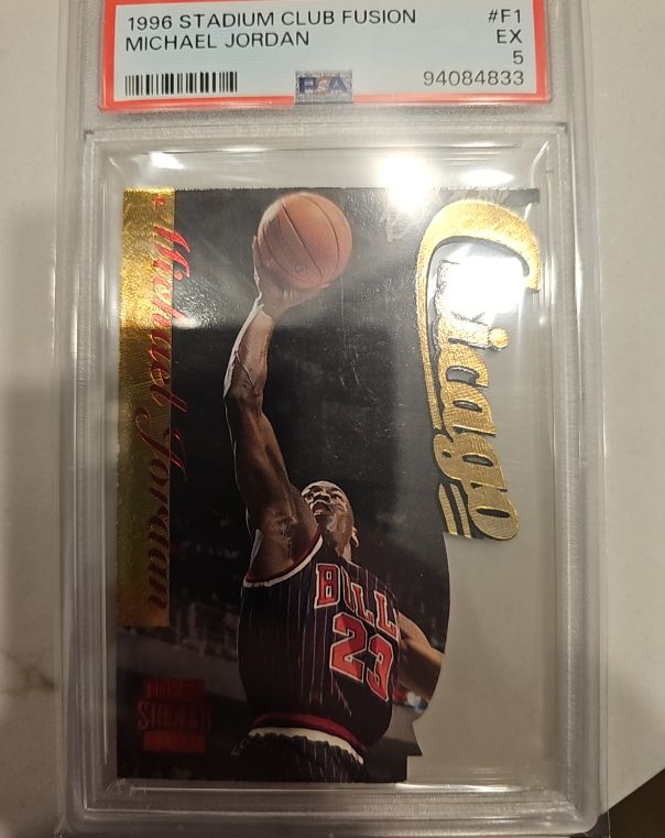 1996 Topps Stadium Club Fusion #F1 Michael Jordan — front