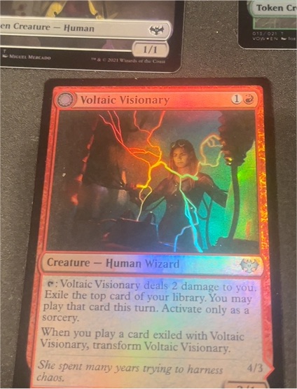 2021 Innistrad: Crimson Vow #183 Voltaic Visionary — front