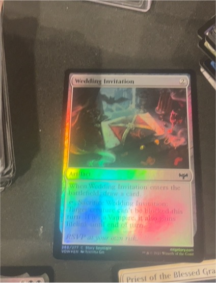 2021 Magic: The Gathering #280 Wedding Invitation — front
