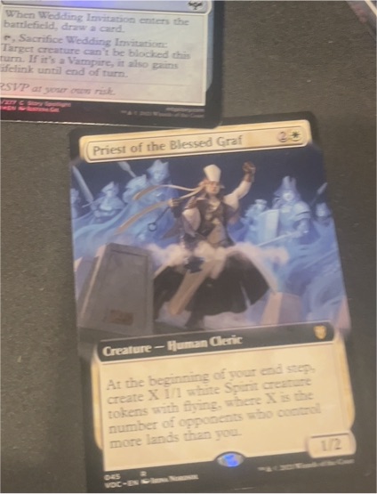 2022 Innistrad: Crimson Vow #045 Priest of the Blessed Graf — front