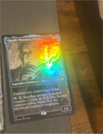 2023 Magic: The Gathering #230 Geralt, Visionary Stitcher — front