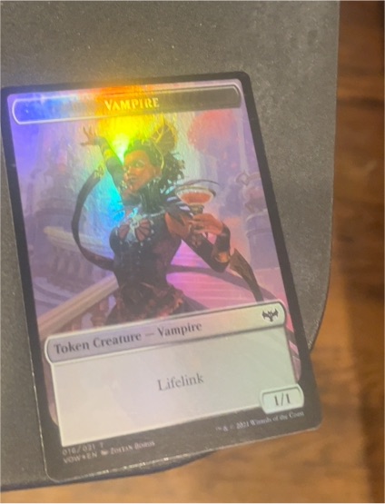 2021 Magic: The Gathering Innistrad Crimson Vow #016 Vampire Token — front