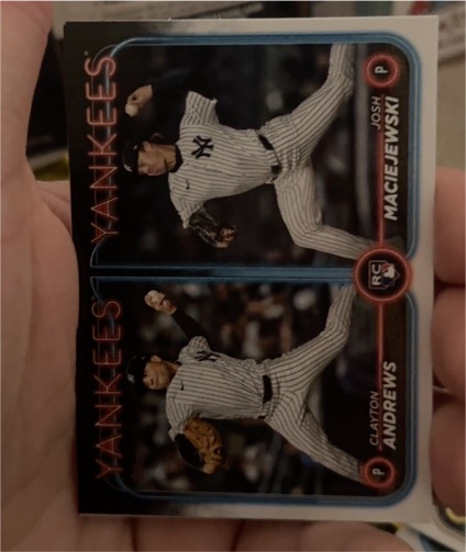 2024 Topps Update #US163 Clayton Andrews / Josh Maciejewski — front