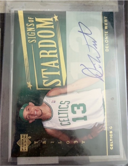 2004-05 Upper Deck Trilogy Signs of Stardom #SI-DW Delonte West — front