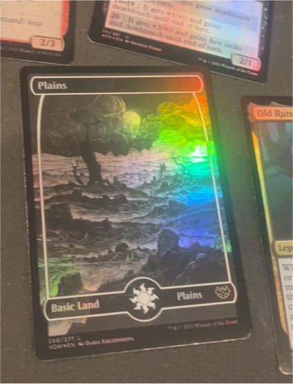 2021 MTG Wizards of the Coast Innistrad Crimson Vow Foil Full Art Plains #268 — front
