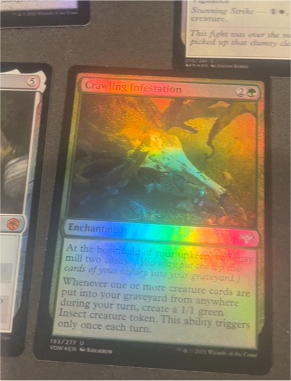2021 Magic: The Gathering #193 Crawling Infestation — front