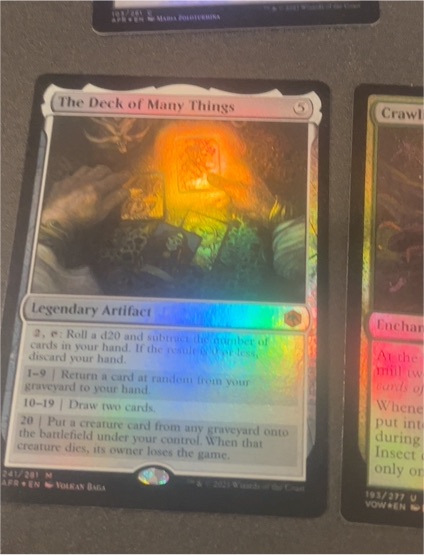 2023 Magic: The Gathering #241 The Deck of Many Things — front