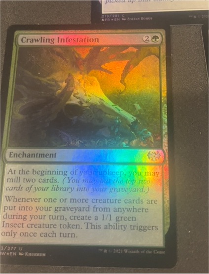 2021 Magic: The Gathering Kaldheim #3 Crawling Infestation — front