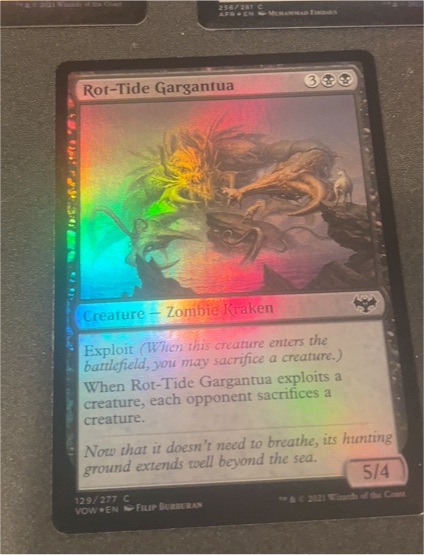 2021 Magic: The Gathering #129 Rot-Tide Gargantua — front