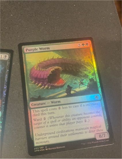 2023 Magic: The Gathering #201 Purple Worm — front