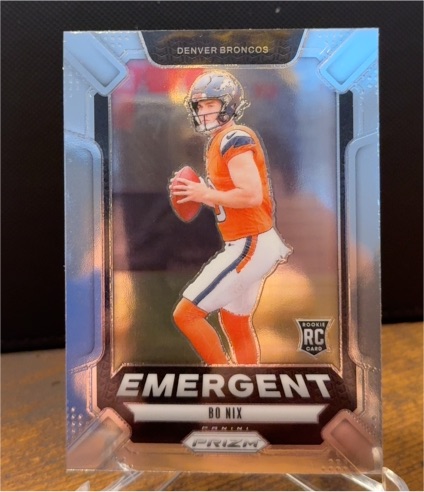 2024 Panini Prizm #3 Bo Nix Emergent Rookie — front