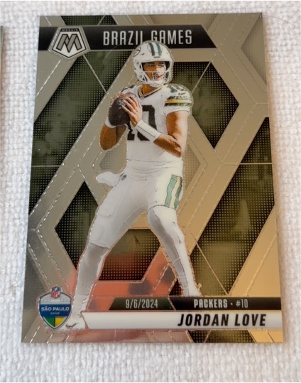 2025 Panini Mosaic #265 Jordan Love Brazil Games — front